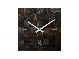 Часы настенные SLT 5195 CHESS BLACK WOOD в Чокурдахе - chokurdah.mebel-nsk.ru | фото