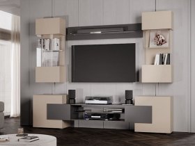 Гостиная Фэнтези (кашемир/графит) в Чокурдахе - chokurdah.mebel-nsk.ru | фото