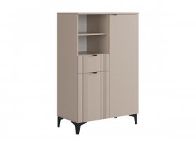 Комод 2 Рич (кашемир/фрапучино матовый/черный) в Чокурдахе - chokurdah.mebel-nsk.ru | фото
