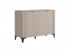 Комод 3 Рич (кашемир/фрапучино матовый/черный) в Чокурдахе - chokurdah.mebel-nsk.ru | фото