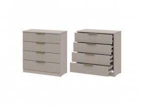 Комод 4 ящика (МДФ) Эккервуд (меланж) в Чокурдахе - chokurdah.mebel-nsk.ru | фото