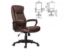 Кресло офисное BRABIX Enter EX-511, коричневое в Чокурдахе - chokurdah.mebel-nsk.ru | фото