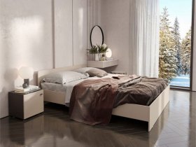 Кровать двухспальная 1,6м Гиза в Чокурдахе - chokurdah.mebel-nsk.ru | фото