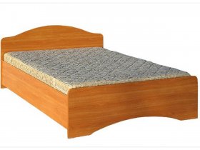 Кровать двуспальная 1,6м-1 (круглая спинка) в Чокурдахе - chokurdah.mebel-nsk.ru | фото