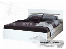 Кровать двуспальная 1,6 м  Наоми КР-11 в Чокурдахе - chokurdah.mebel-nsk.ru | фото