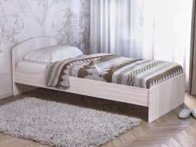 Кровать односпальная 80 с низкой спинкой (ясень шимо светлый) в Чокурдахе - chokurdah.mebel-nsk.ru | фото