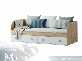 Кровать с ящиками Тренд КР-01 в Чокурдахе - chokurdah.mebel-nsk.ru | фото