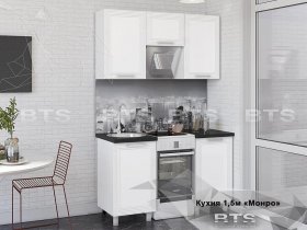 Кухонный гарнитур Монро 1,5 м в Чокурдахе - chokurdah.mebel-nsk.ru | фото