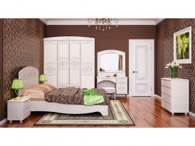 Модульная спальня Каролина в Чокурдахе - chokurdah.mebel-nsk.ru | фото
