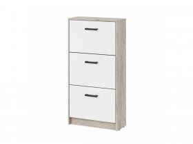 Обувница ОБ-3 Вега (дуб крафт серый/белый) в Чокурдахе - chokurdah.mebel-nsk.ru | фото