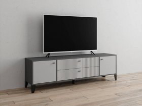 Тумба под ТВ Парус-10 (графит/светло-серый) в Чокурдахе - chokurdah.mebel-nsk.ru | фото