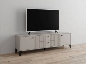 Тумба под ТВ Парус-10 (кашемир/сантьяго софт) в Чокурдахе - chokurdah.mebel-nsk.ru | фото