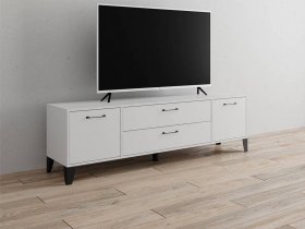 Тумба под ТВ Парус-13 (белый) в Чокурдахе - chokurdah.mebel-nsk.ru | фото